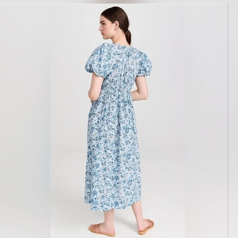 The GREAT. the Gallery dress, light sky pressed floral, size 1 ( small ) - Picture 5 of 10